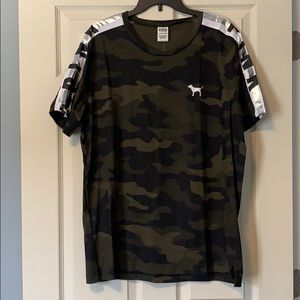 Pink camo tee